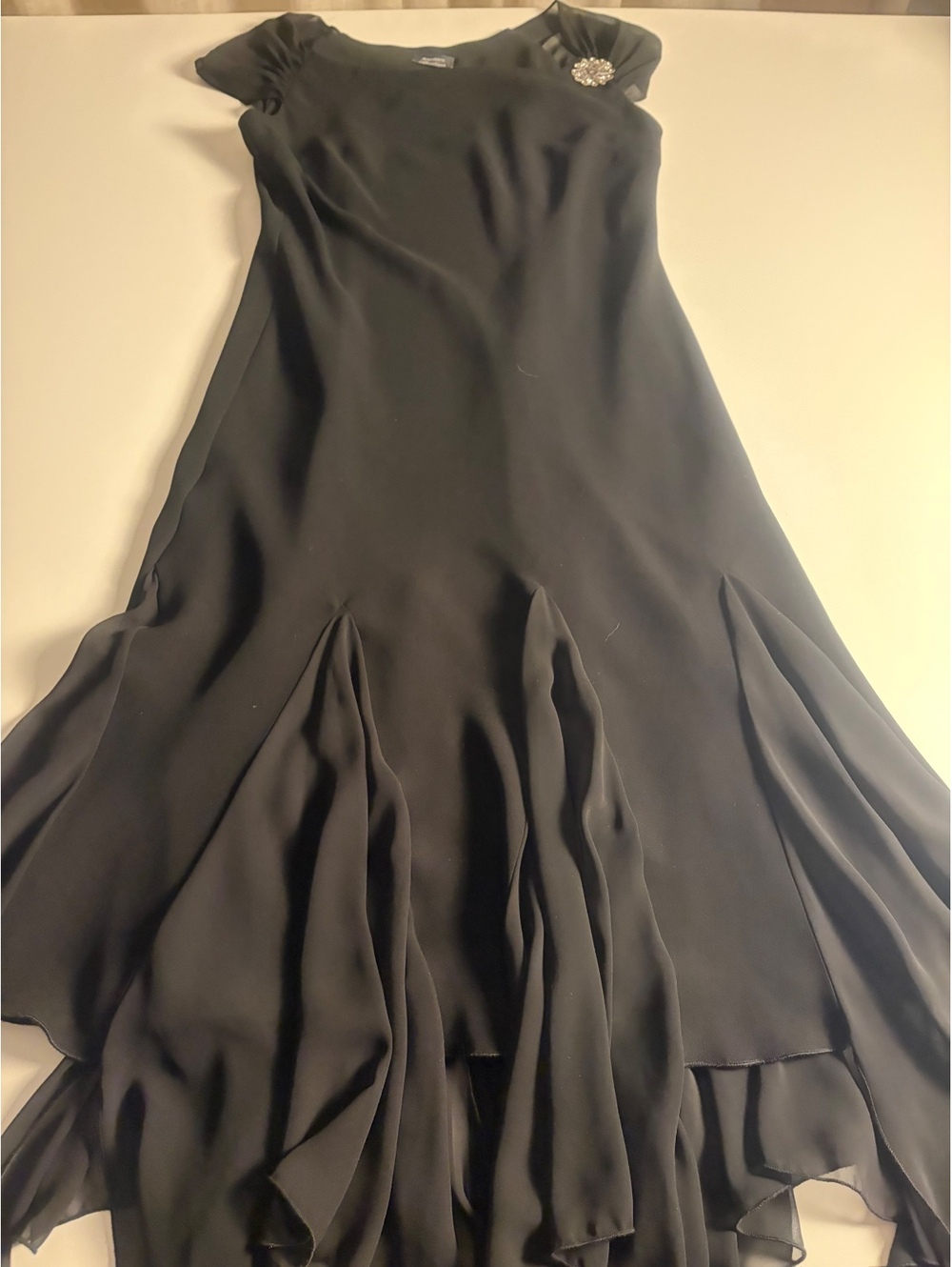 Dressbarn collection Black Evening Dress Size 14 with R